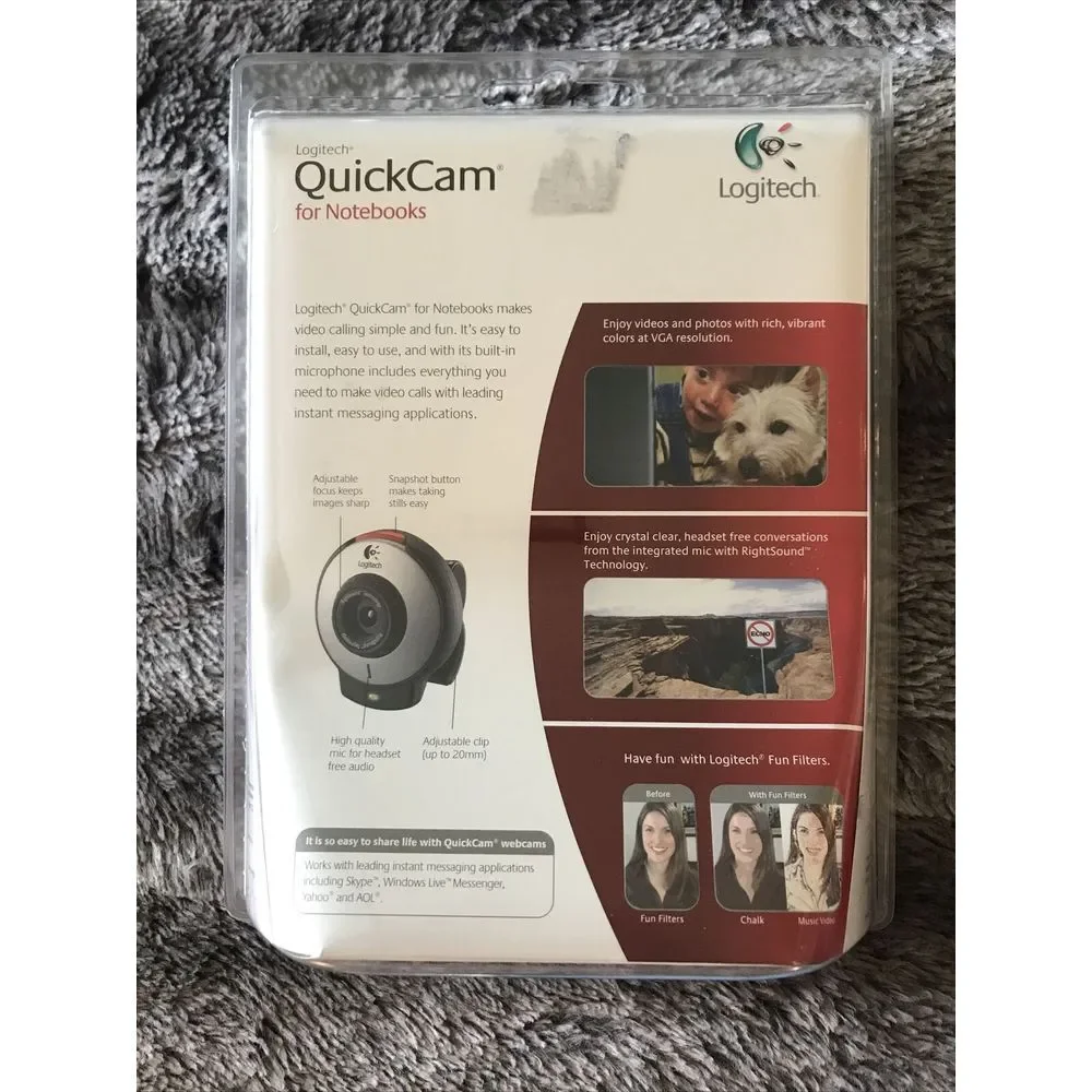Logitech quickcam notebooks